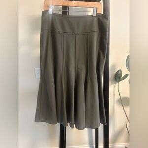 Chic Olive Green Skirt